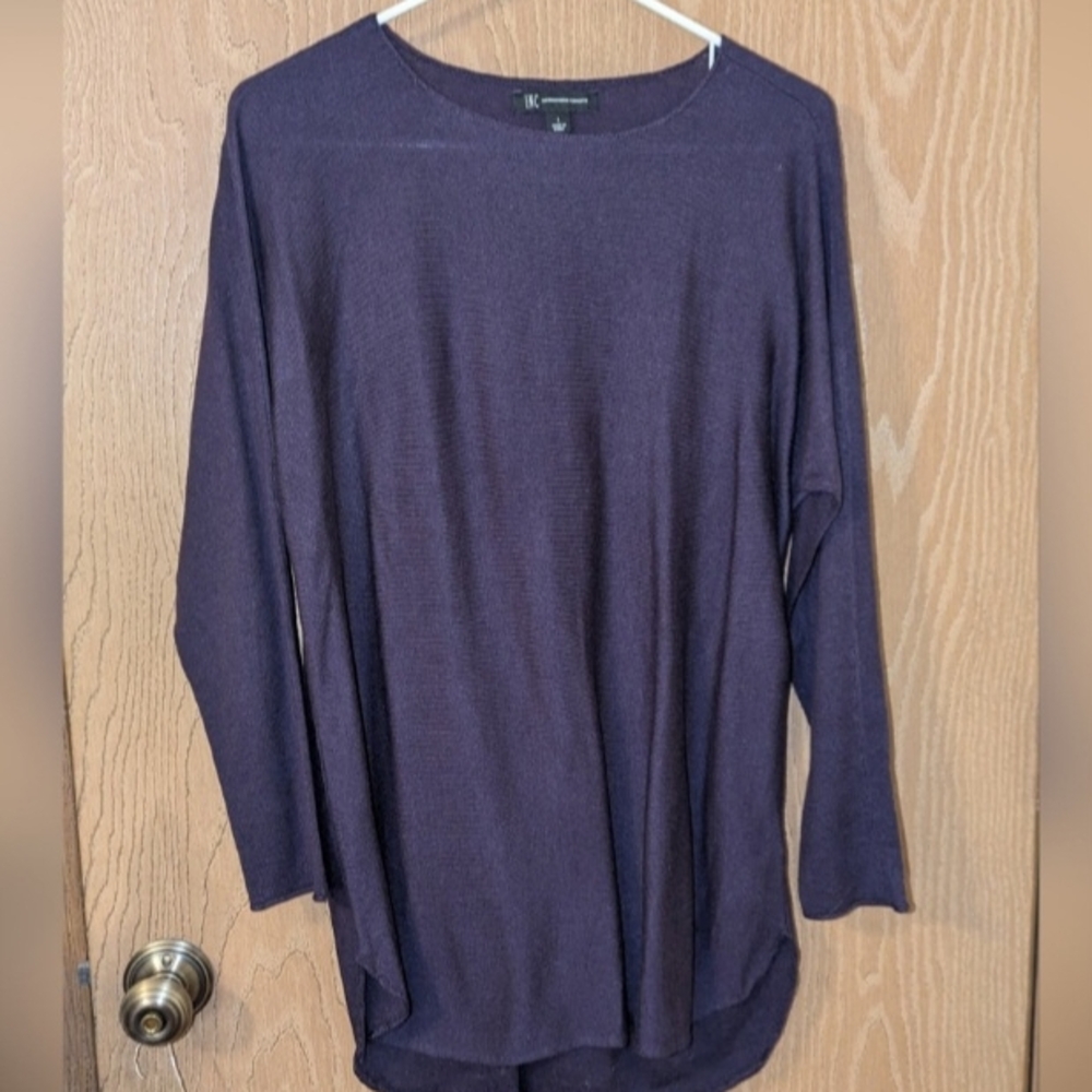 INC International Concepts Deep Purple Knit Top (Size XL)